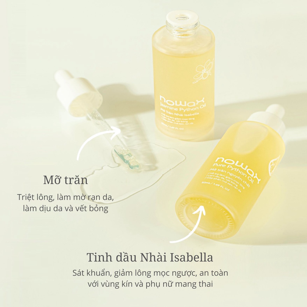 Mỡ trăn Nhài Isabella Nowax triệt lông, mờ rạn da, dịu vết bỏng, mờ sẹo, dưỡng da | BigBuy360 - bigbuy360.vn