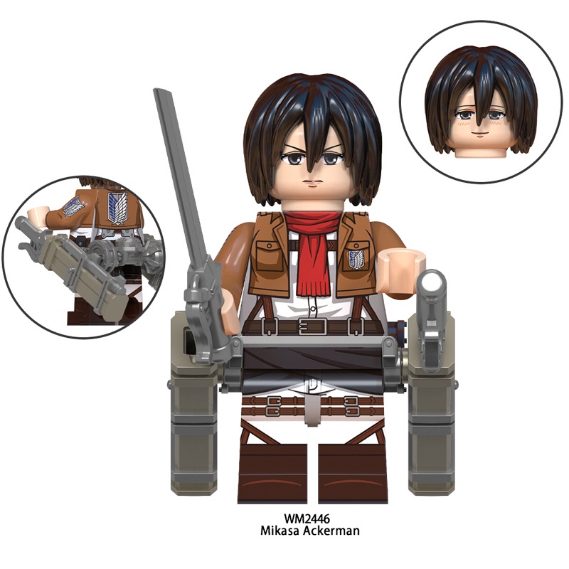 Mô Hình Đồ Chơi Nhân Vật Mikasa Ackerman Trong Phim Hoạt Hình "Attack on Titan"