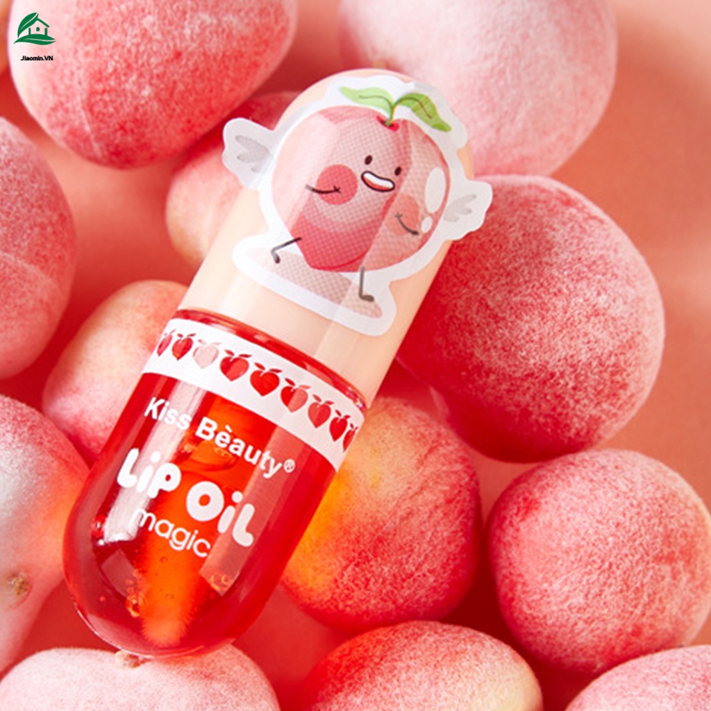 Son Bóng Dưỡng Ẩm Lâu Trôi Chống Thấm Nước Không Dính Màu Đào Tự Nhiên