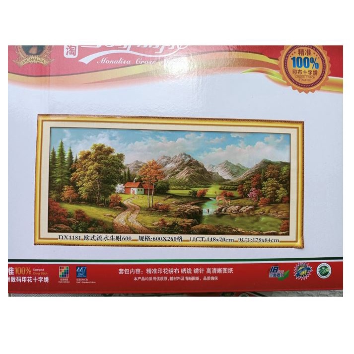 Tranh thêu chữ thập ngôi nhà hạnh phúc 2117-60x45cm; A363-55*75 cm; A59-50*65 cm; AA2135- 84*65cm; AA2135-9CT- 75*100cm