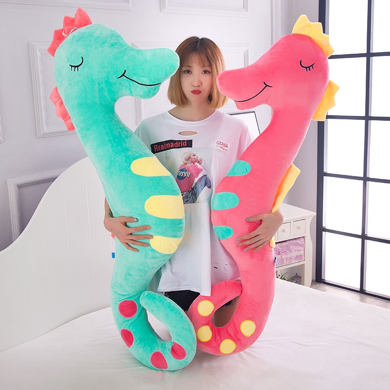 Plush Toy Hippocampus Doll Pregnant Women Long Sleeping Pillow Ragdoll Cute Big Doll Children Girl G