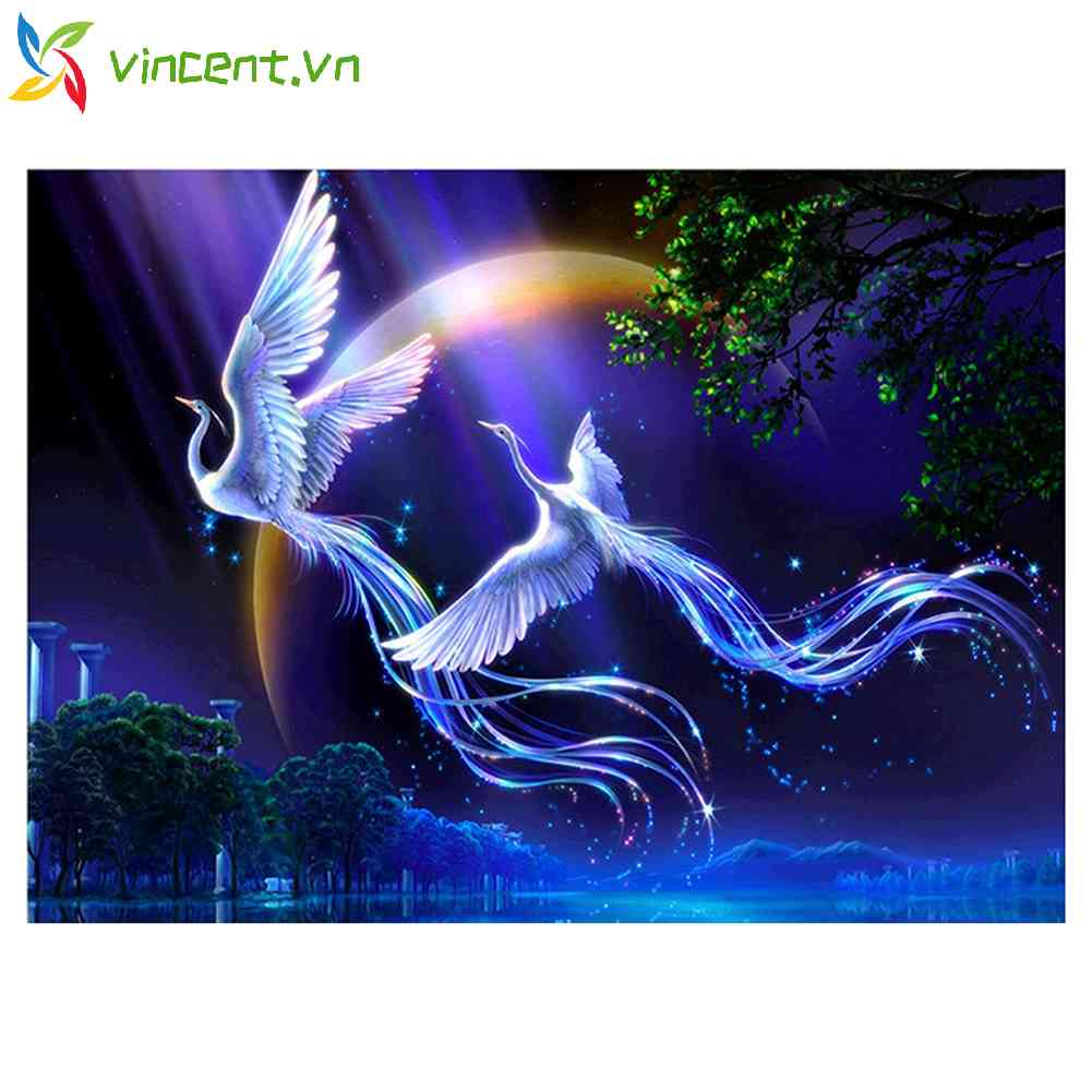 Tranh Thêu Chữ Thập 11CT Hình Phượng Hoàng