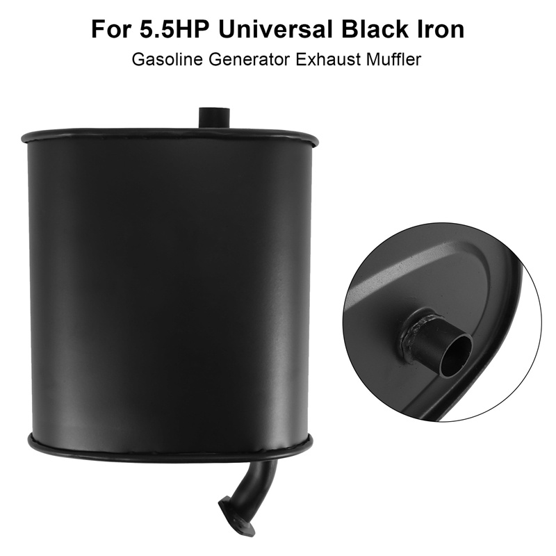 Ống Xả Khí Màu Đen Bằng Sắt 2-3KW Cho 5.5HP 6.5HP 3500W 4000W