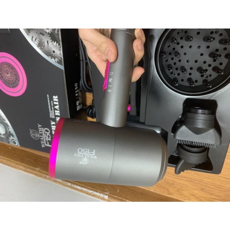 Máy sấy tóc ION âm cao cấp dạng búa chính hãng Wealthy F150