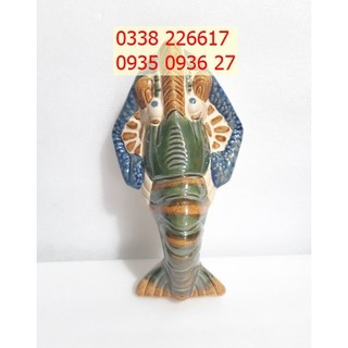 Bình hoa treo tường, chậu gốm tôm treo tường