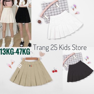 Chân Váy Bé Gái Xếp Ly Có sẵn Chip Đùi Cao Cấp _SIZE Nhỏ Lớn tới 45kg AQ012