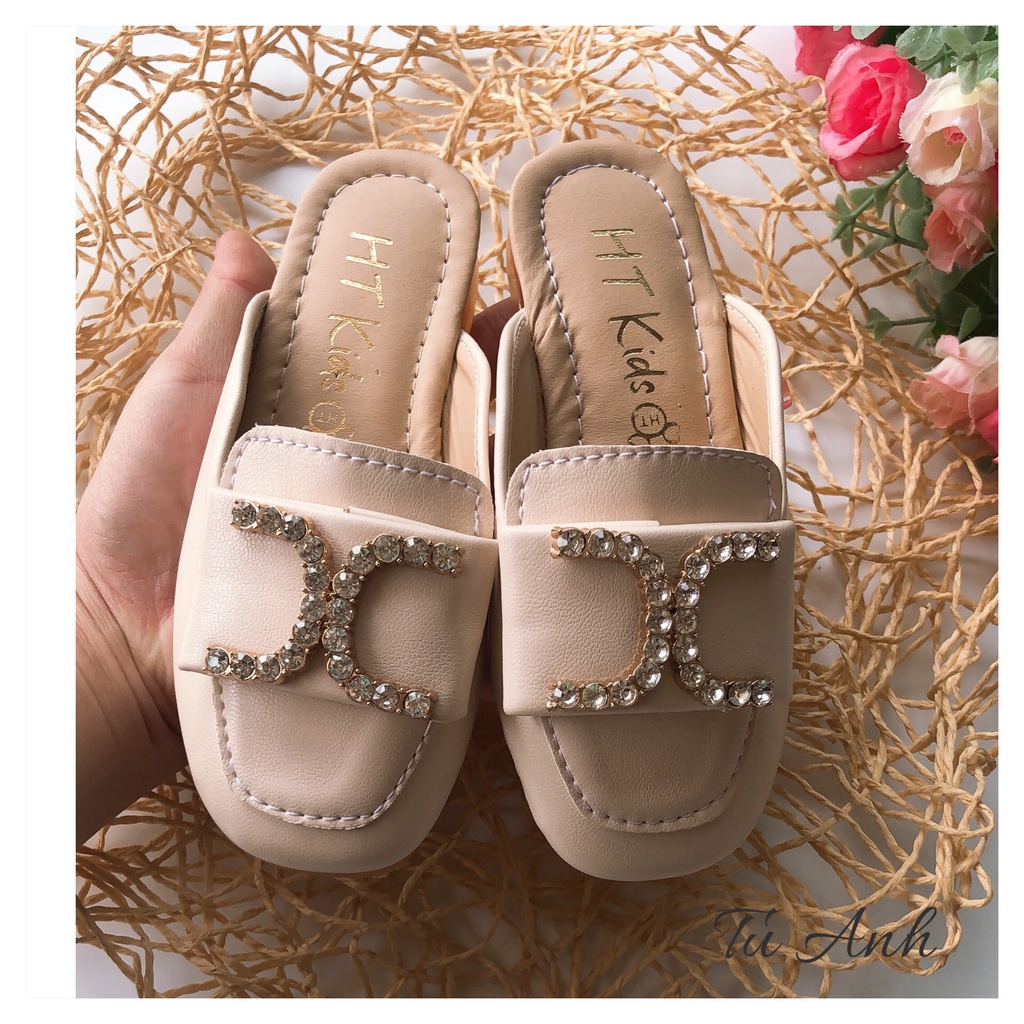 Giày sục khoá đá sang chảnh bé gái 2-10 tuổi loại 1