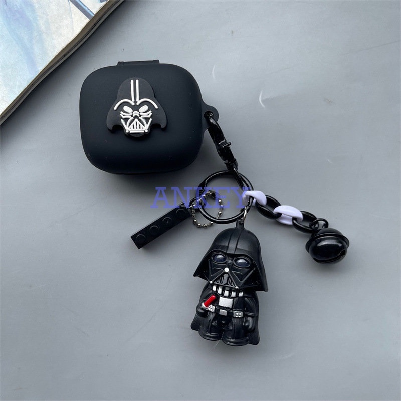 JBL Live Pro 2 / Free 2 / T280 TWS X2 / Wave Flex Cover Black Star Wars Earphone Silicone Case Earbuds Waterproof Shockproof Soft Protective Headphone Cover Headset Skin