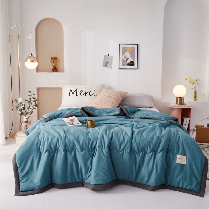 Chăn hè đũi Zara trần bông cotton,chăn mềm thu 4 mùa nhập khẩu cao cấp
