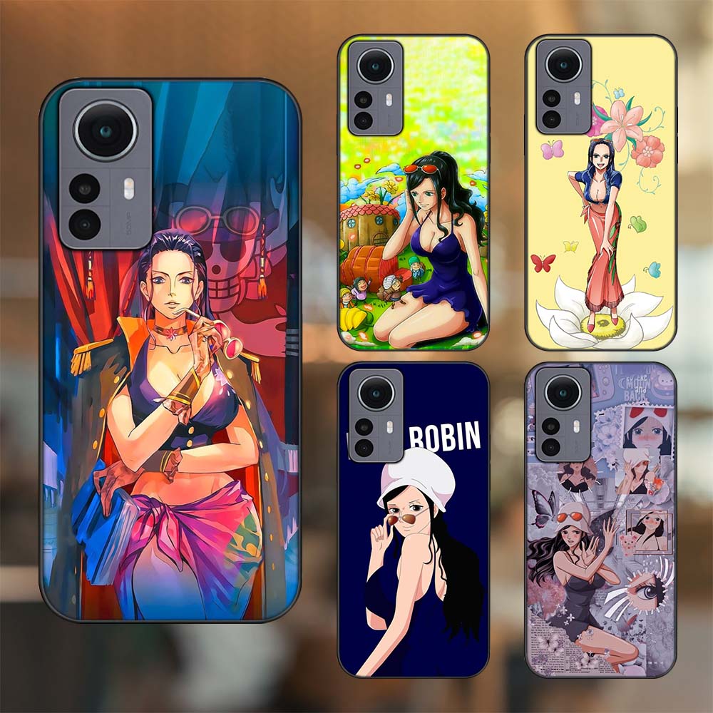 Ốp lưng Xiaomi 12 Pro 5G viền đen in hình Nico Robin One Piece Đảo Hải Tặc
