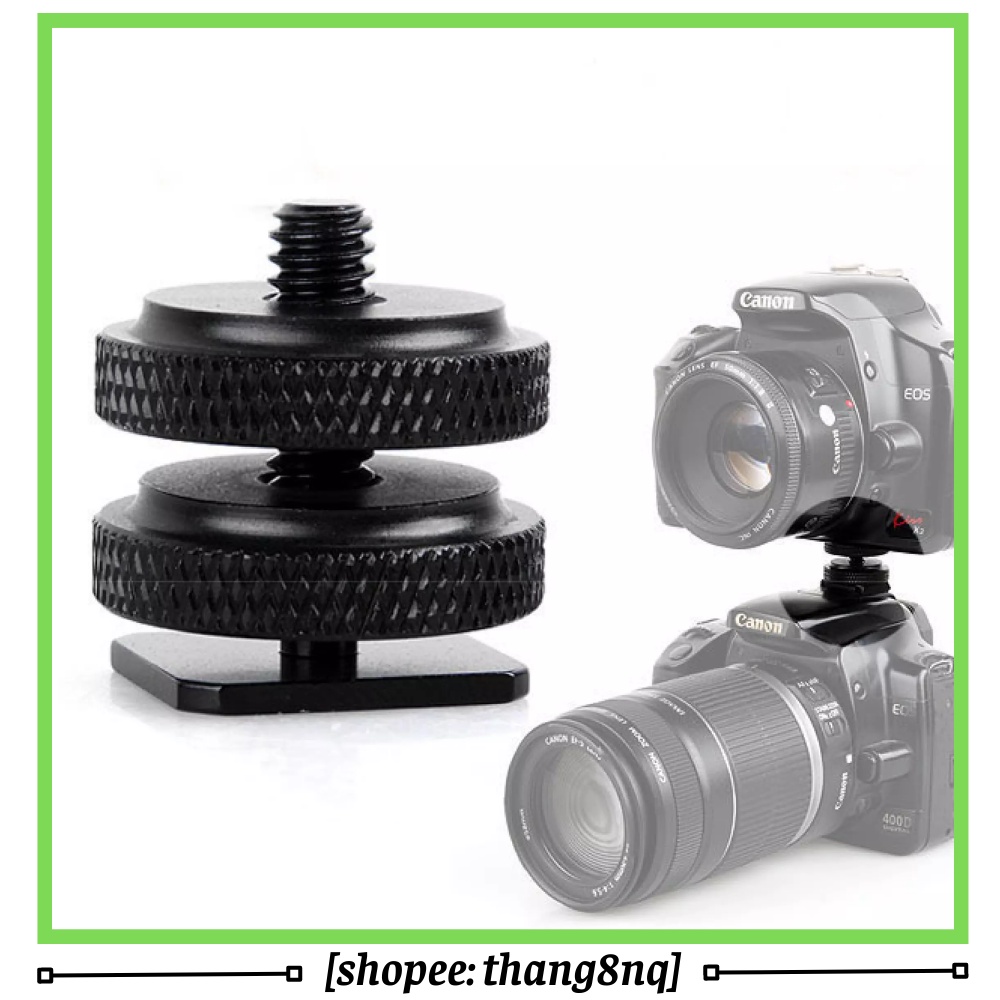 Mount 3 cold shoe, 3 chuyển đổi ngàm lạnh cho máy ảnh, gopro gắn flash, micro