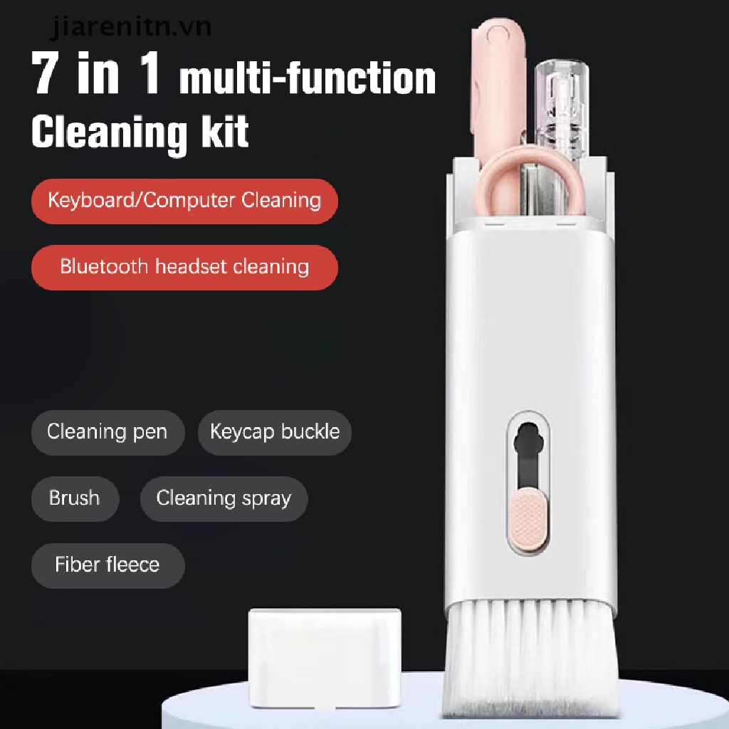 Bộ Dụng Cụ Vệ Sinh Bàn Phím Máy Tính jiarenitn 1Set 7 Trong 1 Tiện Dụng
