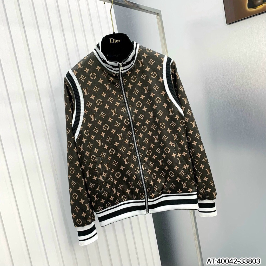 Áo Bomber LV thiết kế 2023, Áo khoác 2 lớp hàng cao cấp