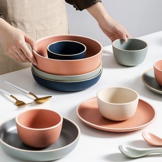 [LẺ] Bộ bát đĩa bắc âu, bộ bát đĩa basic, bát đĩa decor