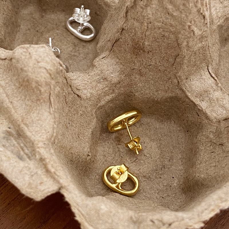 Bông tai cá tính đơn giản, bông tai mũi lợn thời trang, bông tai theo xu hướng Hàn Quốc, bông tai nữ tính