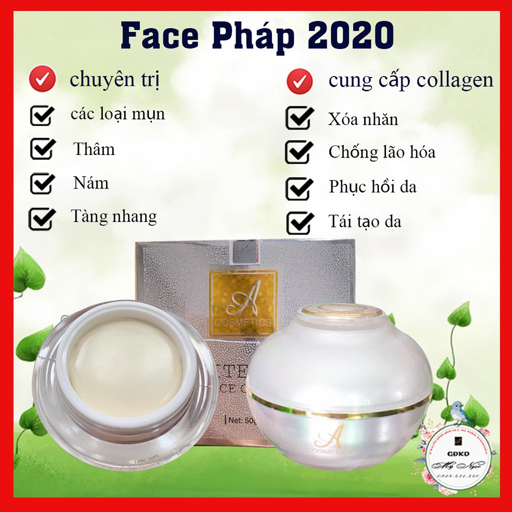 [FREE SHIP] Kem Face Pháp - Acomestic - Mẫu 2020 - Trắng mịn | BigBuy360 - bigbuy360.vn