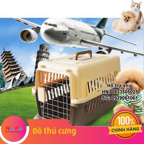 (Size lớn) -Lồng hàng không size 3+4– lồng vận chuyển chó mèo đi máy bao hoặc tàu xe dog cage