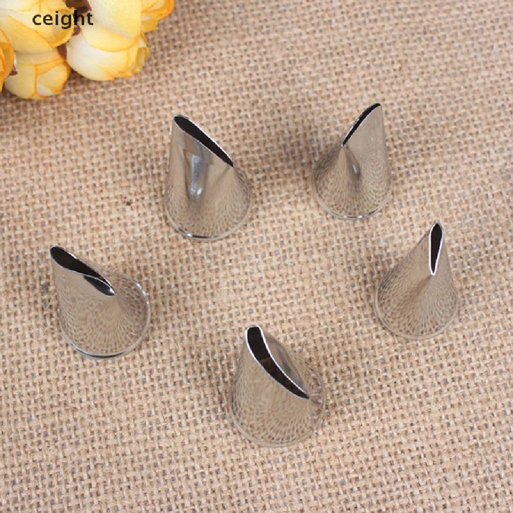 Bộ 5 Đuôi Bắt Bông Kem Bằng Kim Loại Hình Hoa Hồng