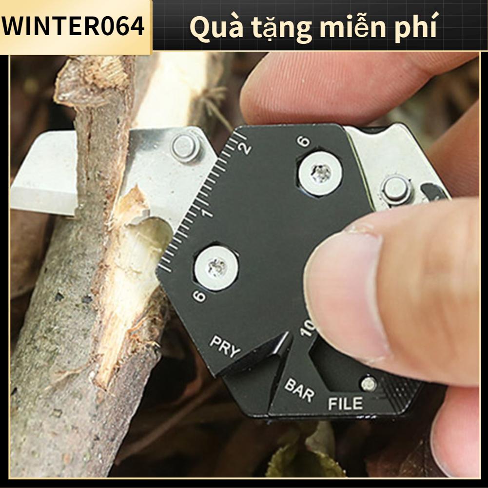 Móc Khóa Hình Dao Gấp Đa Năng Bằng Thép Không Gỉ