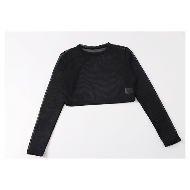 BBB Women's Two-piece Swimsuit Slim-fit Belly-covering Skirt-type with Boxer Long Sleeved Swimwear