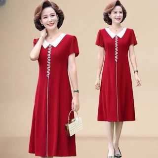 Đầm trung niên, đầm suông cho mẹ sang trọng D168