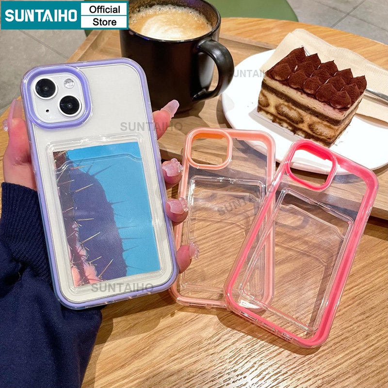 Suntaiho Ốp lưng iphone Ốp Điện Thoại mềm trong suốt chống sốc thích hợp cho iPhone 11 12 13 14 Pro Max XR Xs Max X 6 6s 7 8 Plus