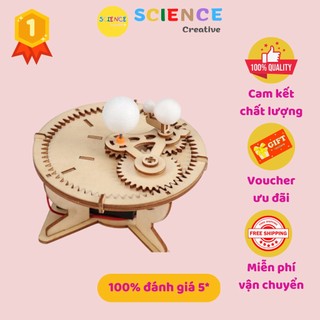 Đồ chơi mô hình lắp ráp mặt trời-trái đất-mặt trăng