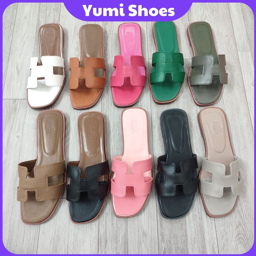 Dép Hm Nữ Thời Trang Chữ H Các Màu Thời Trang Đế Vân Gỗ Dập Logo, Quai Da Sần, Giá Chuẩn So Với Chất Lượng Loại 1