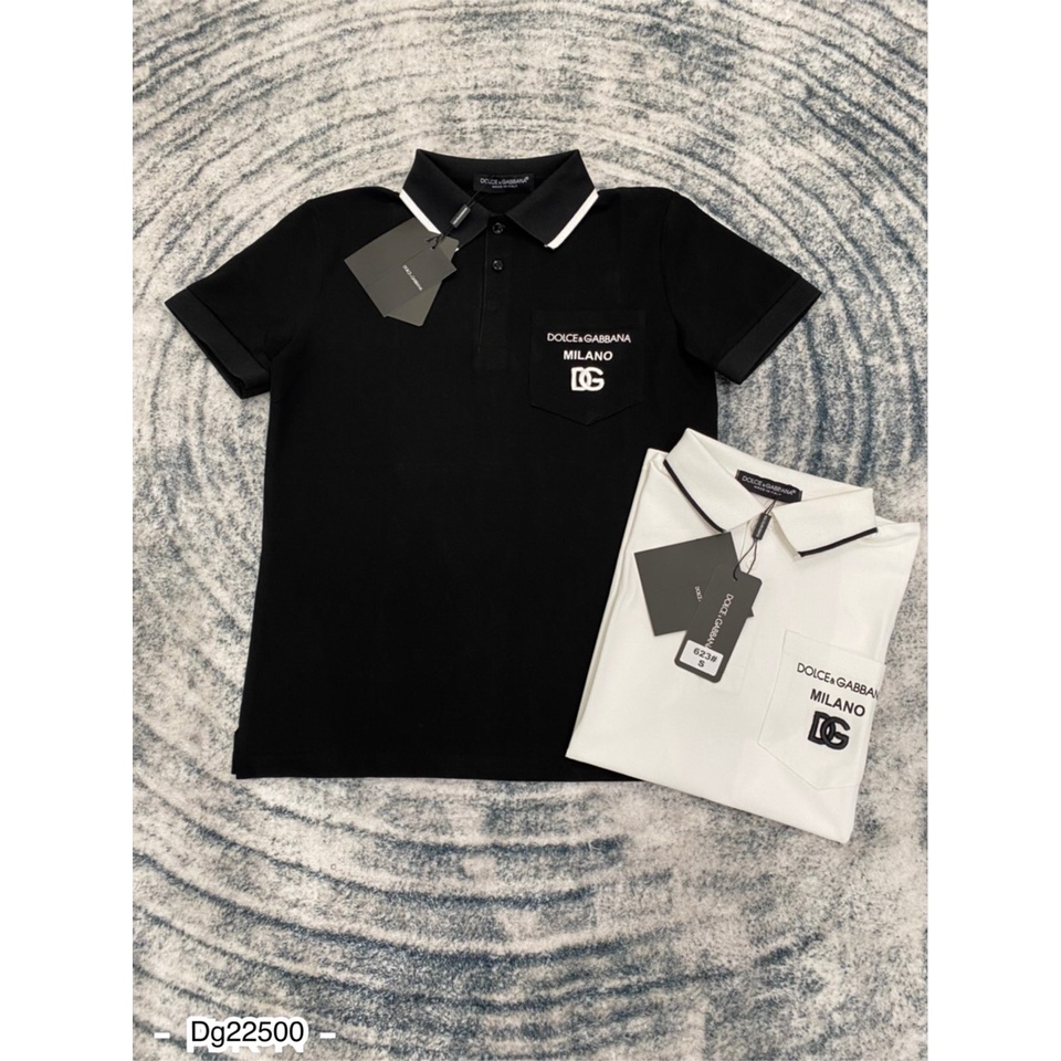 Áo Polo Nam Viền Cổ Túi Vuông Thêu DG Cao CẤp - Áo Phông Nam Cổ Bẻ DG Cao CẤp