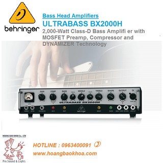 BX2000H Bass Amply 2.000w Behringer - Amply Behringer