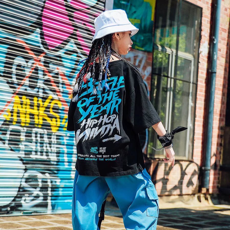 Áo Thun Tay Ngắn Dáng Rộng In Hình Thời Trang Cho Bé Trai