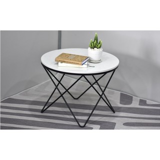 Bàn trà, bàn sofa mẫu ngôi sao tròn mặt đá vân mây cao cấp