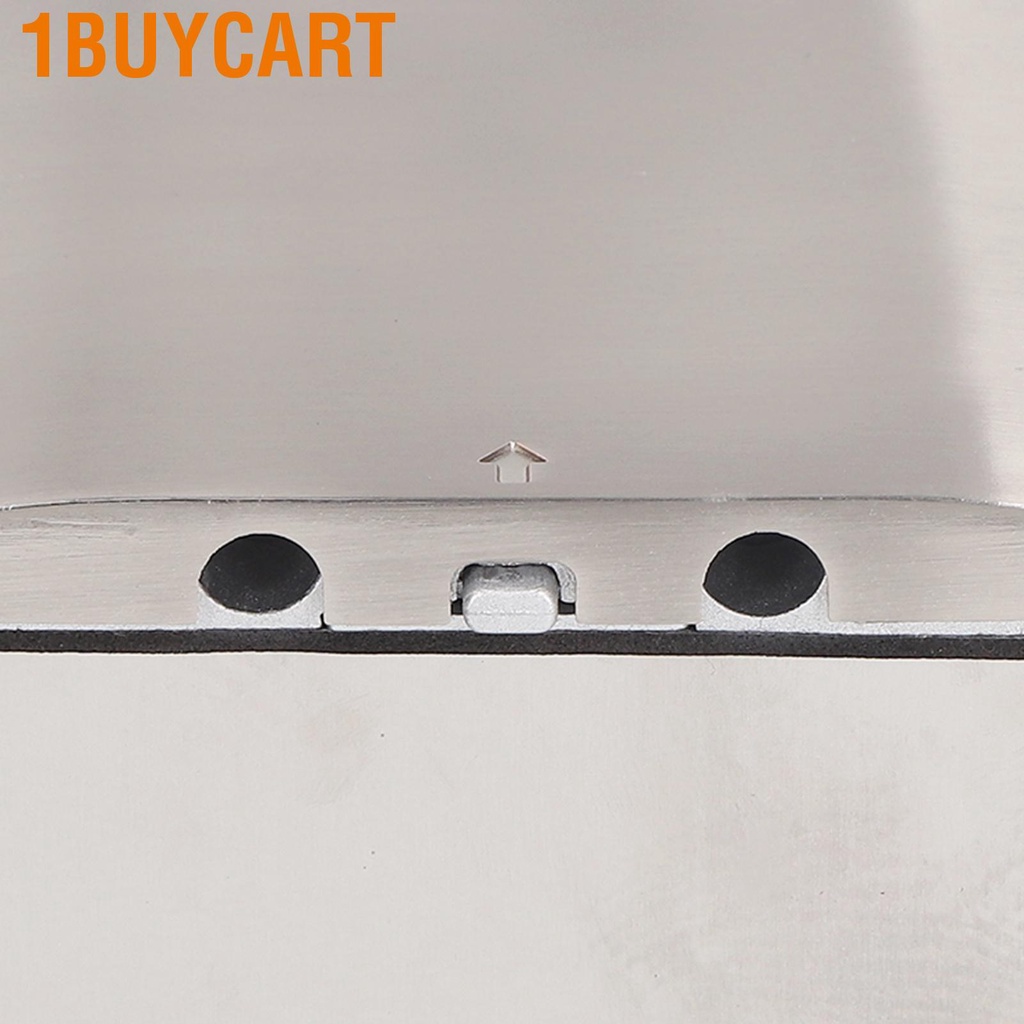 1buycart Floor Power Socket Zinc Alloy PC Open Type Waterproof Concealed Silver AC250V