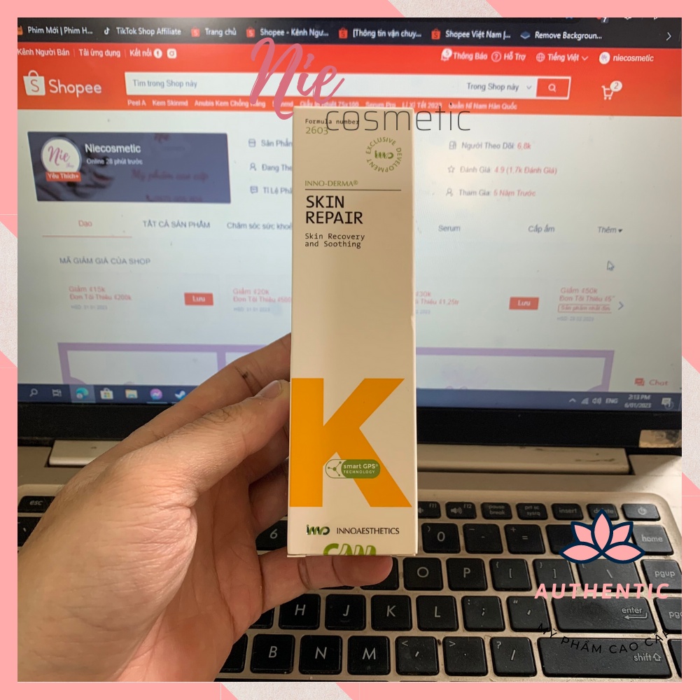 Kem Dưỡng Ẩm Phục Hồi Da Skin Repair K 60g