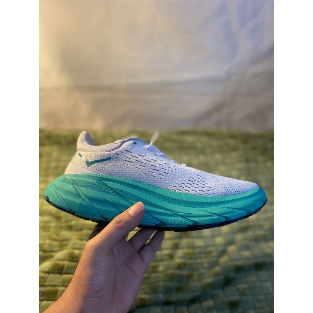 GIÀY CHẬY BỘ HOKA trắng - xanh  Giay Tập Gym