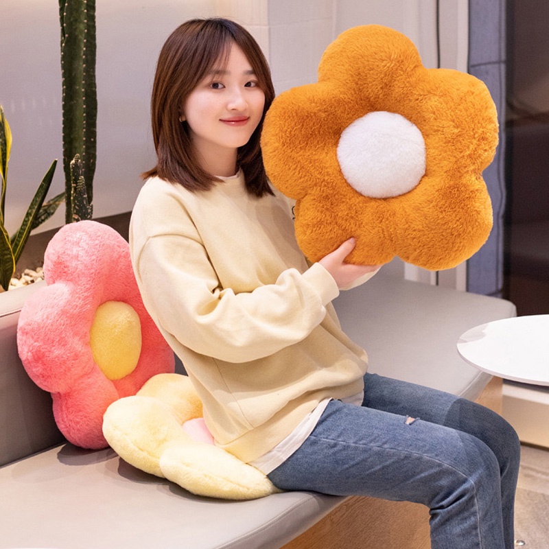 Đệm Lót Ghế Ngồi Mềm Mại Hình Hoa Cúc Xinh Xắn