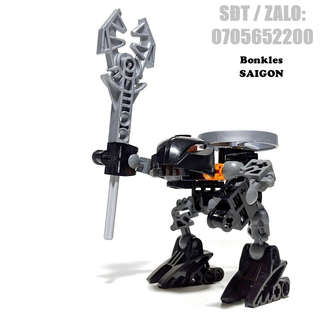 Đồ Chơi Mô Hình Vintage lắp ráp LEGO Bionicle Rahaga 4878 Bomonga Chính Hãng Đan Mạch (2005)