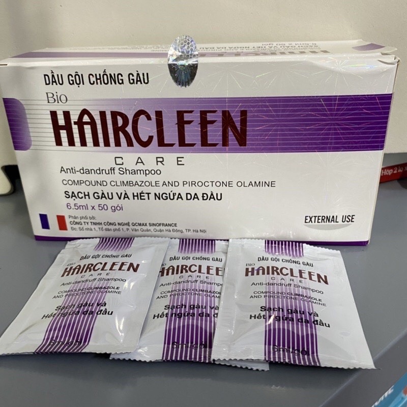 Dầu gội HairCleen, dầu gội Hair Cleen dành riêng cho tóc gàu, nấm da đầu 1gói