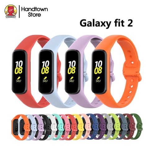 Dây đeo silicon thay thế cho đồng hồ vòng đeo tay thông minh Samsung Galaxy Fit 2 Fit2 SM-R220 cao su Handtown