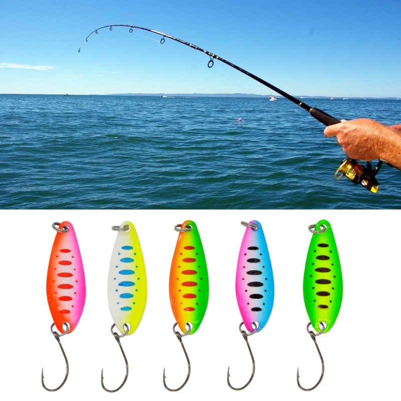 Set 5 Mồi Câu Cá Giả Bằng Kim Loại Cứng