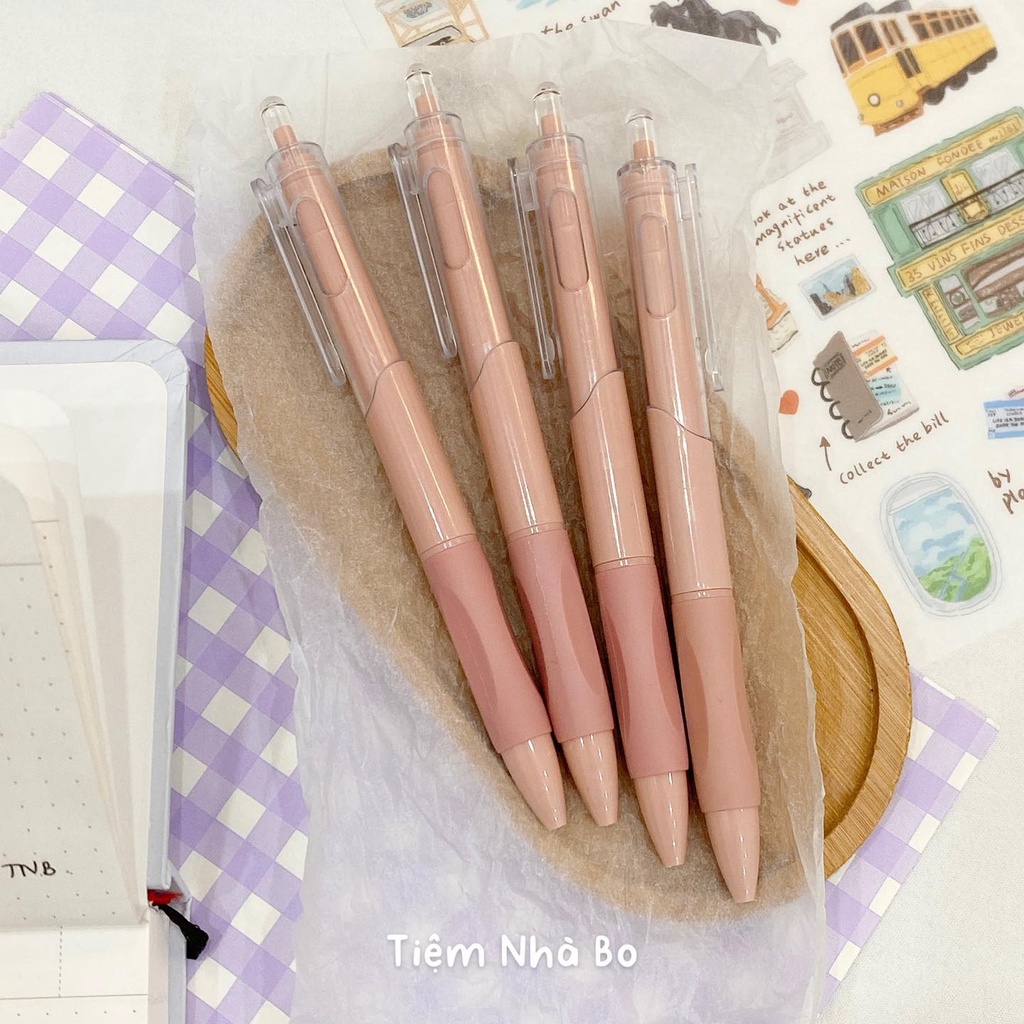 Bút bi mực đen ngòi 0.5mm phong cách Hàn Quốc