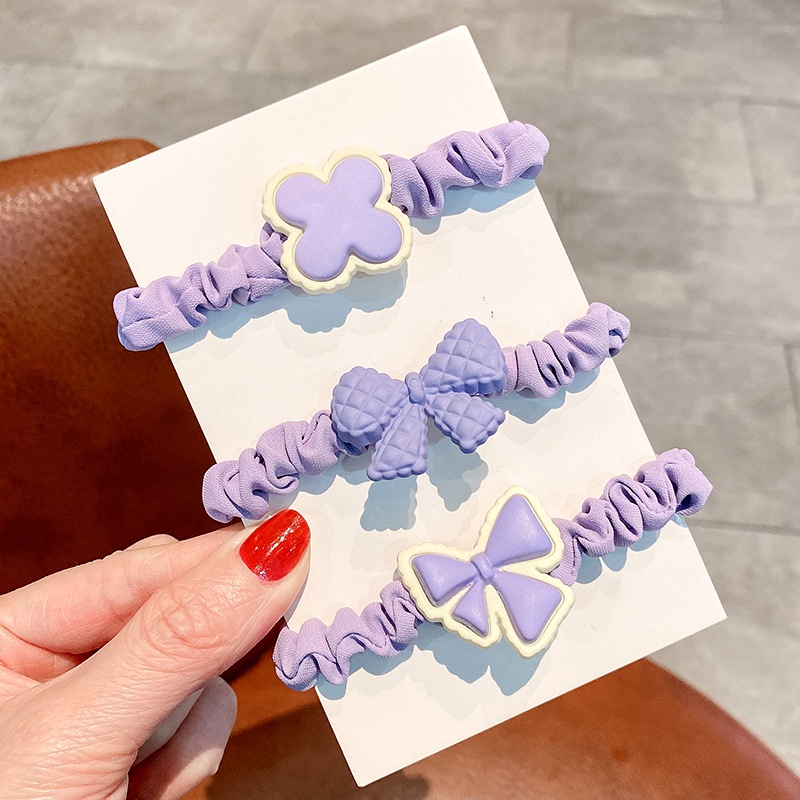 Set 6 Dây Buộc Tóc Nơ Nhỏ Xinh Xắn Thời Trang Cho Nữ