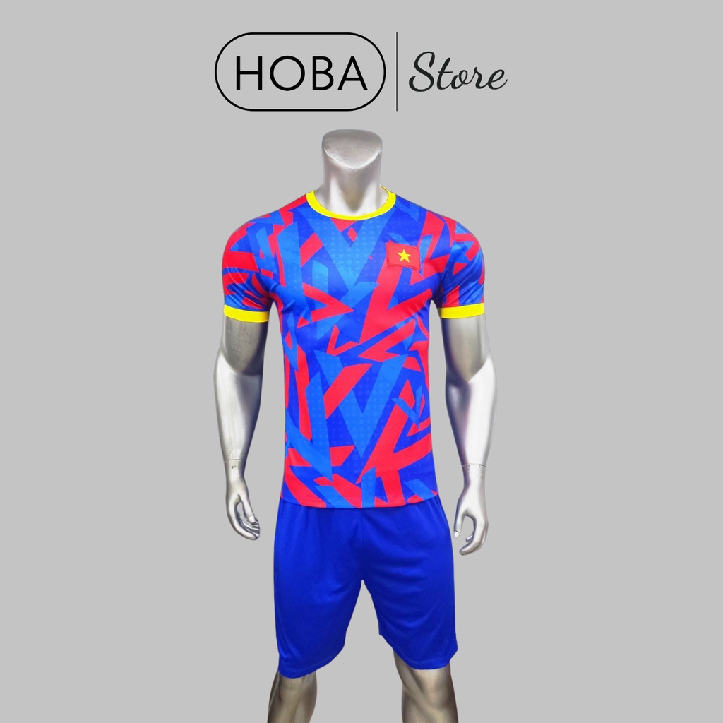 Bộ quần áo thể thao đá banh bóng đá trẻ em đội tuyển Việt Nam xanh bích