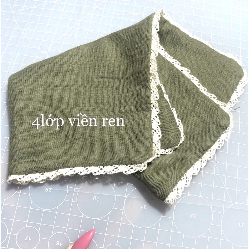 Khăn tay vải xô 2 lớp