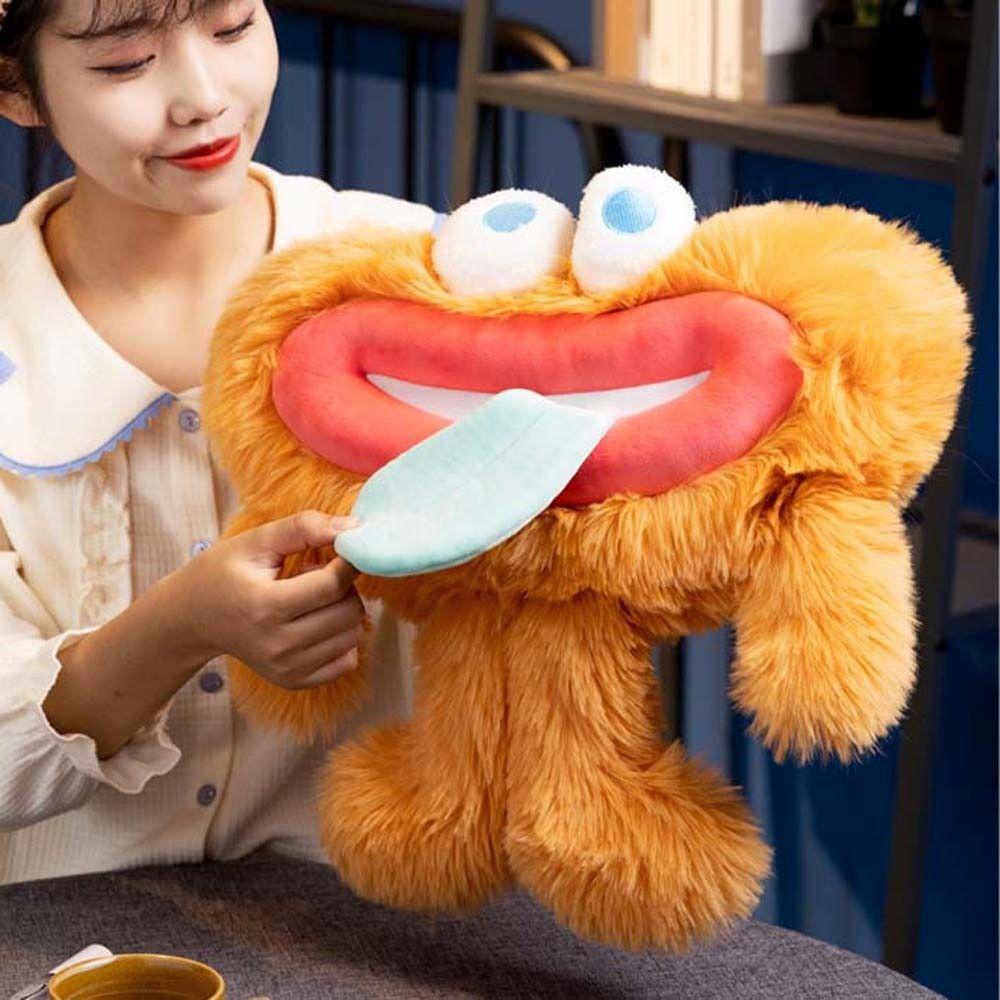 Đồ chơi nhồi bông Hình Anime Mắt To Mềm Mại Trang Trí Nhà Cửa / Làm Quà Tặng Cho Bé REBUY1