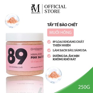 Muối hồng himalaya tẩy tế bào chết toàn thân giúp trắng da, mờ thâm bổ sung thêm 89 loại khoáng chất Mocotics 250gr (Hũ)