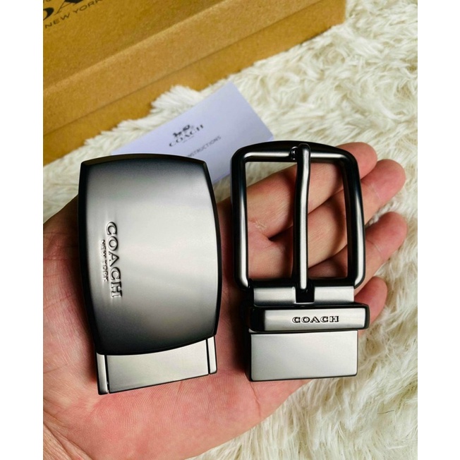 Nịt Coach nam xuất khẩu full box da thật