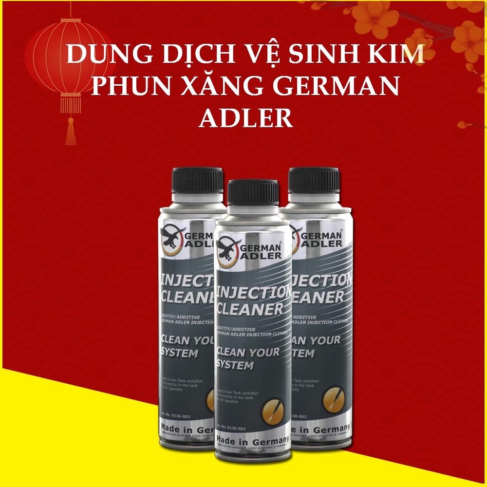 Vệ sinh kim phun động cơ xănɢ và bᴜồnɢ đốᴛ German Adler Injection Cleaner - Nhập khẩu Đức - Dung tích 300m