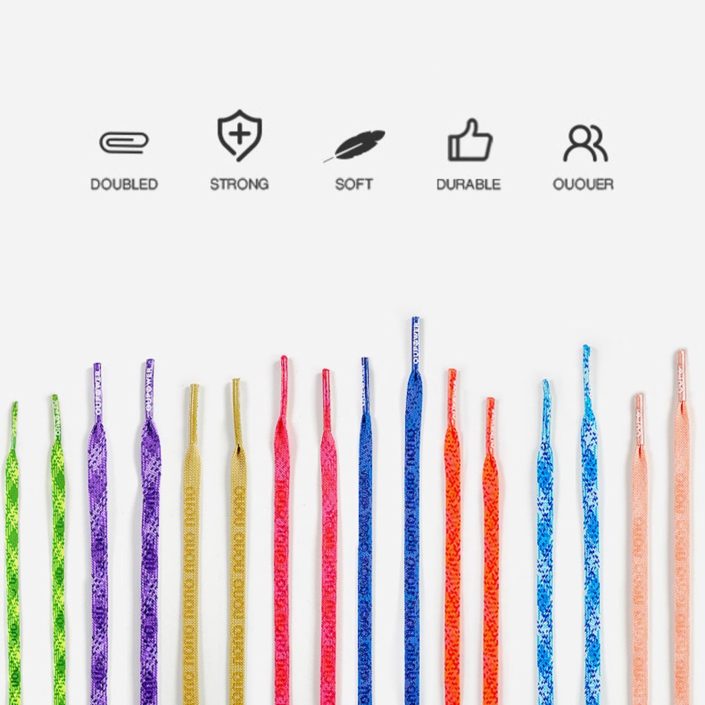 Dây giày bóng đá cao cấp Oupower Lace Pro sợi mảnh nhỏ 4mm, có phủ Silicon chống trơn