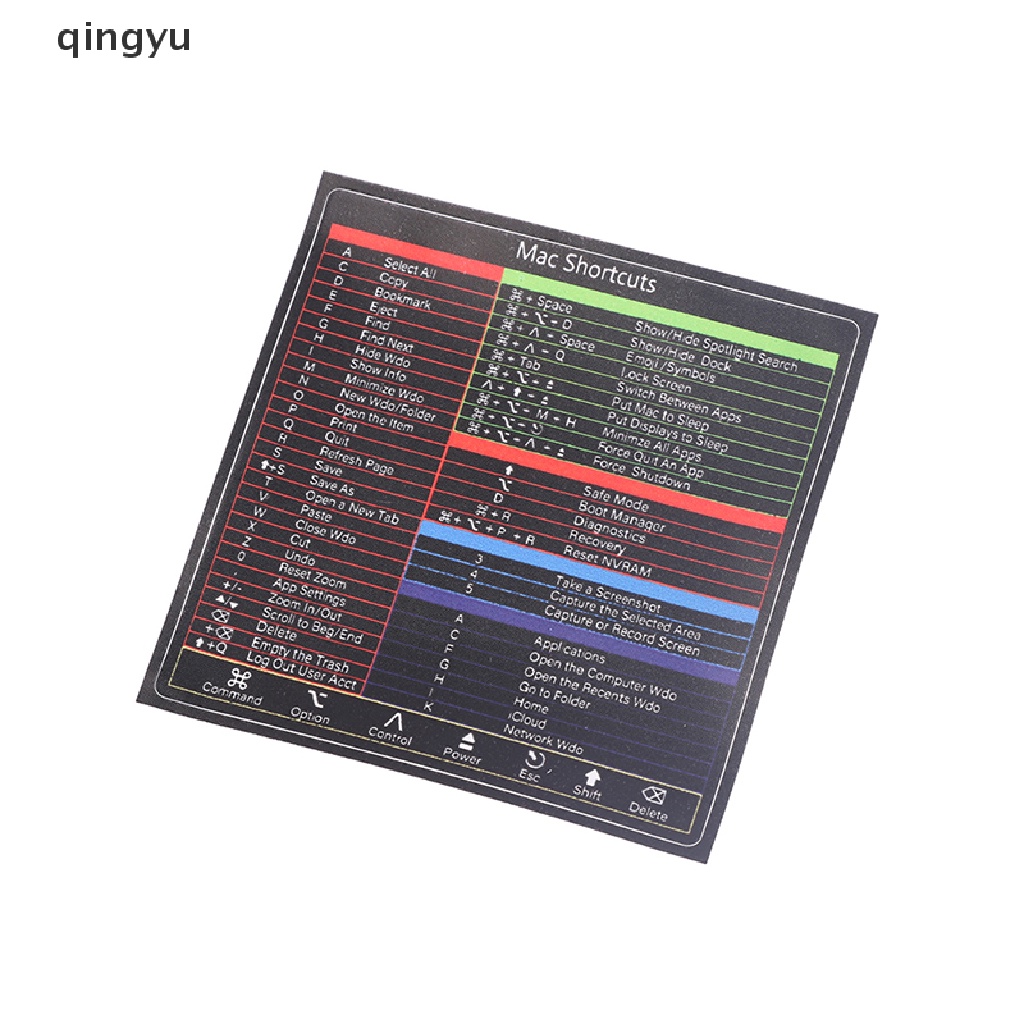 Miếng Dán Tắt Bàn Phím Cho Mac OS System 2022-2008 (13-16 &quot;)